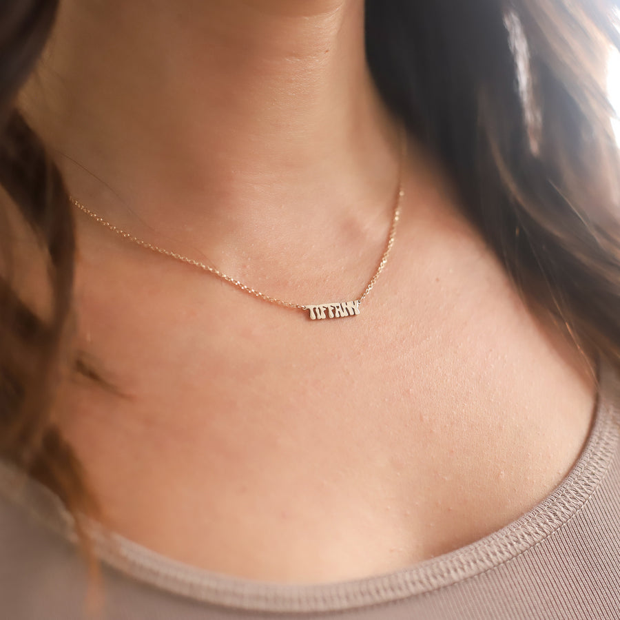 taudrey luxe: Name Necklace (14K Gold)