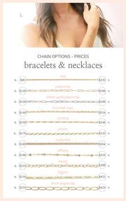 permanent jewelry bracelet necklace