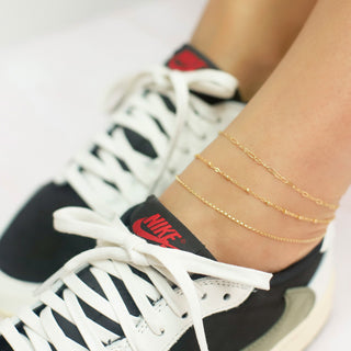 Stay Golden Anklet Set