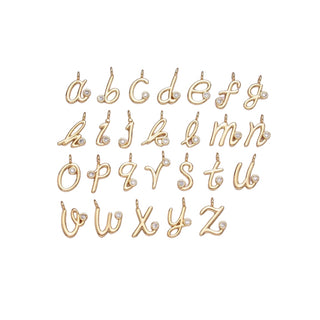 taudrey audrey necklace initial charm