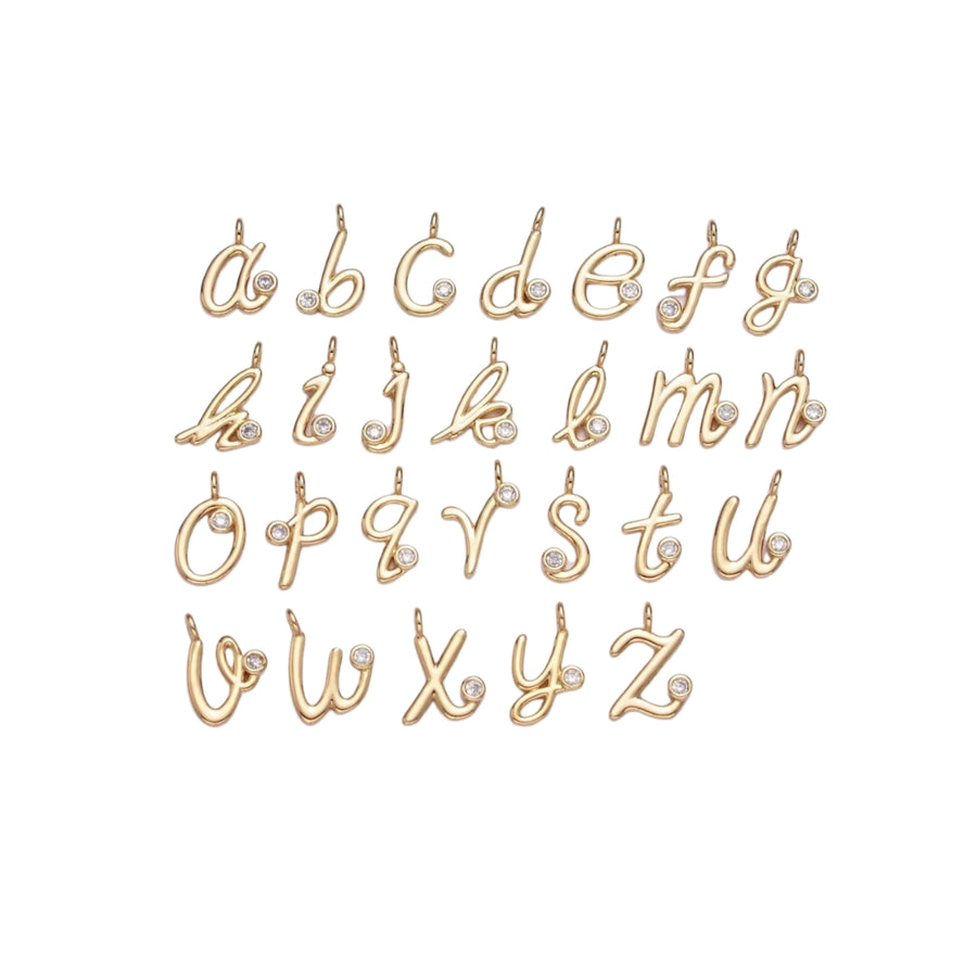 taudrey audrey necklace initial charm