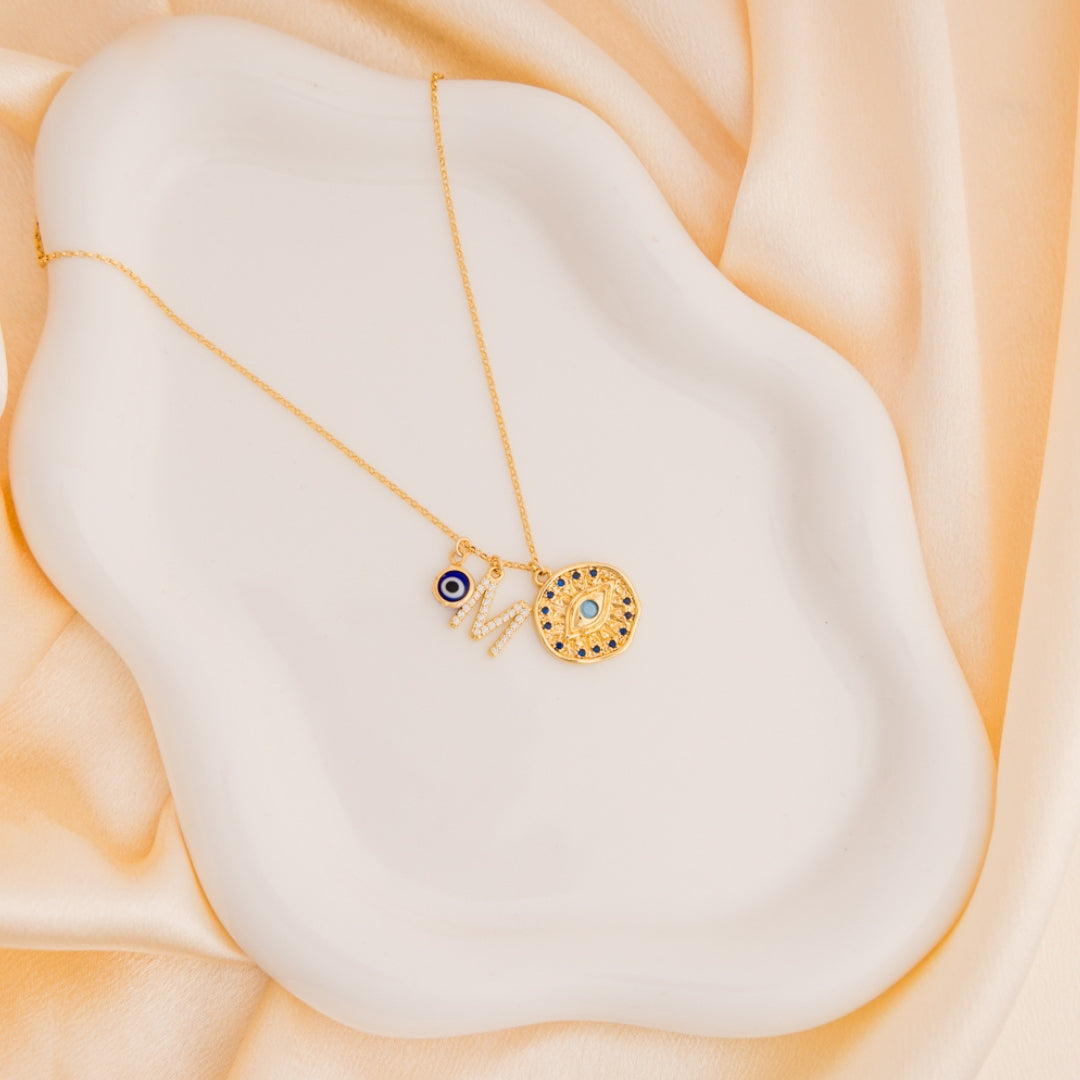 taudrey "eye" protect the family necklace by paula mazet