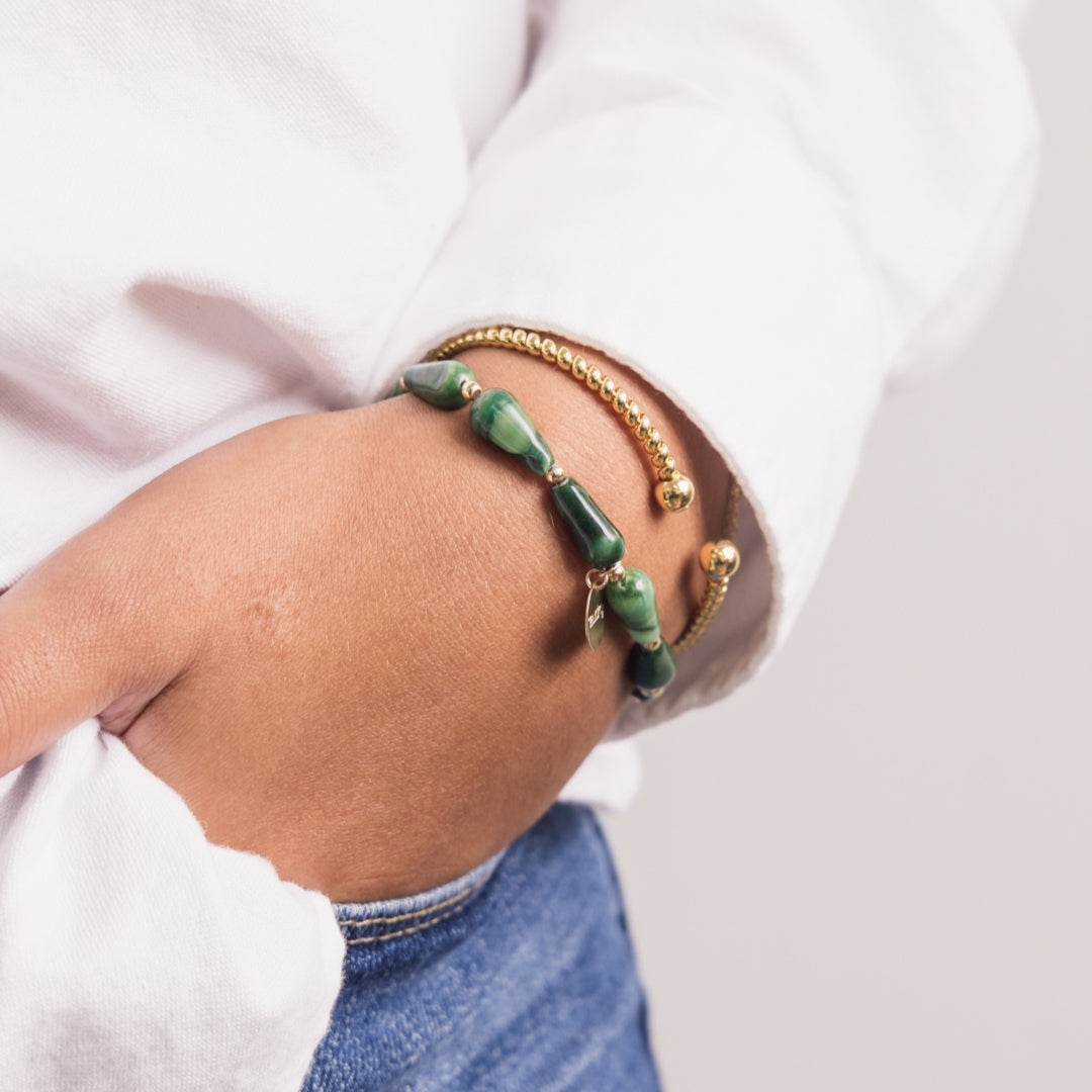 taudrey green and serene bracelet set