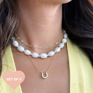 taudrey lucky glow necklace stack