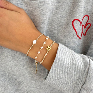 taudrey p.s. i love you bracelet stack