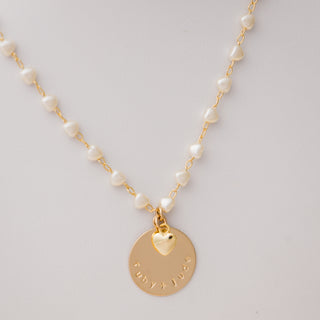 taudrey pearl of my heart necklace