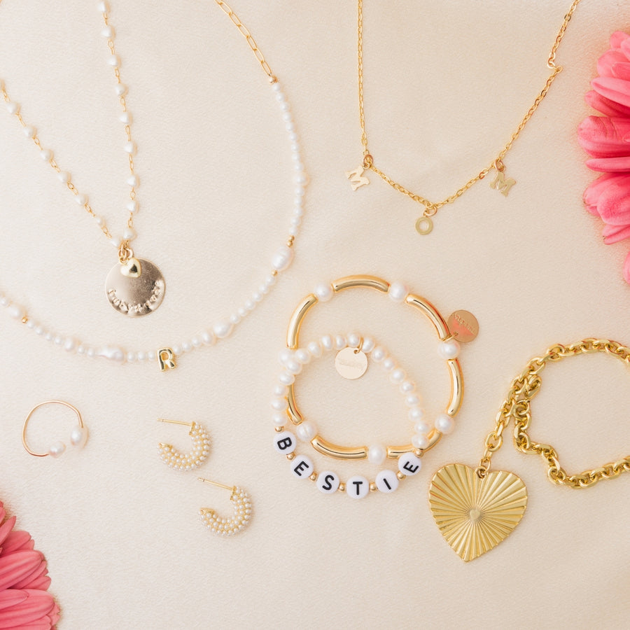 taudrey pearl of my heart necklace