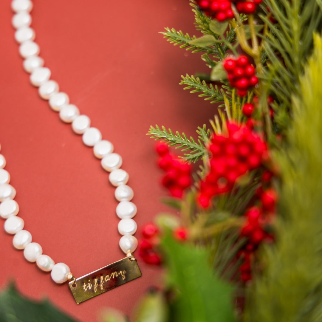taudrey perfectly imperfect plate necklace