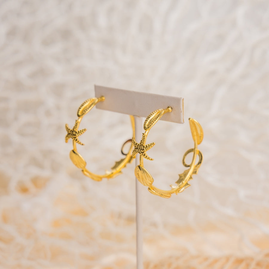 taudrey shell season earrings