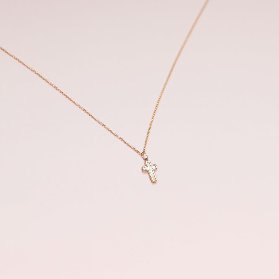 taudrey luxe: Be Still Cross Necklace