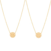 sister necklace gold set big sis lil sis