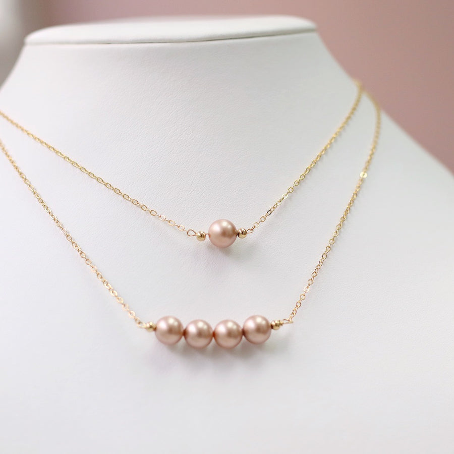 Pearl of Wisdom Necklace (Blush)