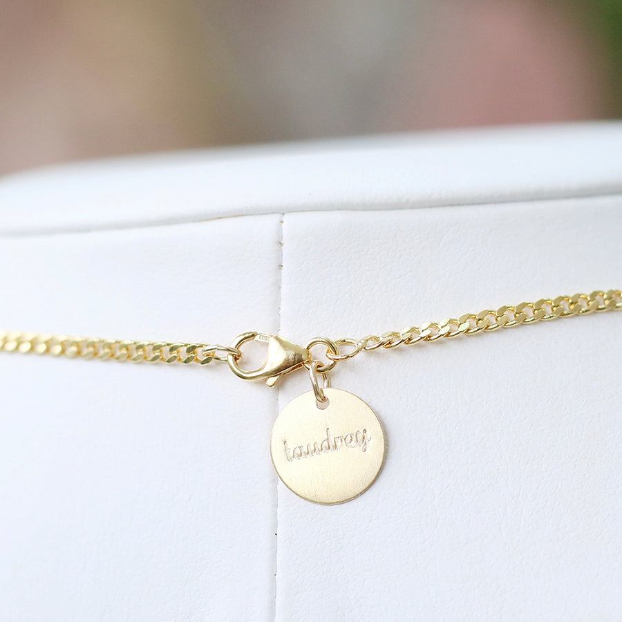 Break the Ice Initial Necklace Back
