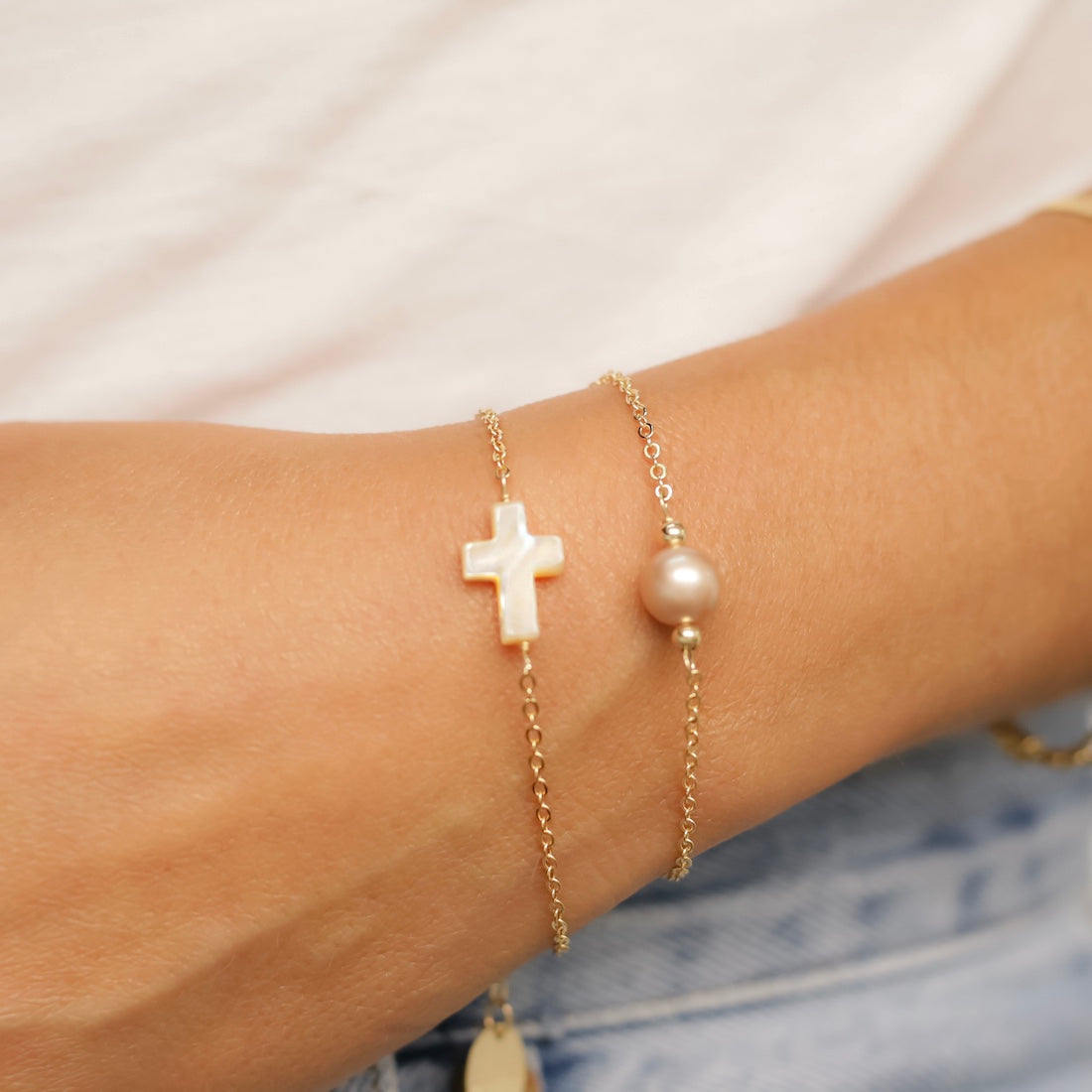 Cafe au lait Blessed Bracelet