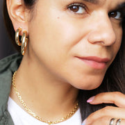 Ahead of the Curve Hoop Earrings (large)