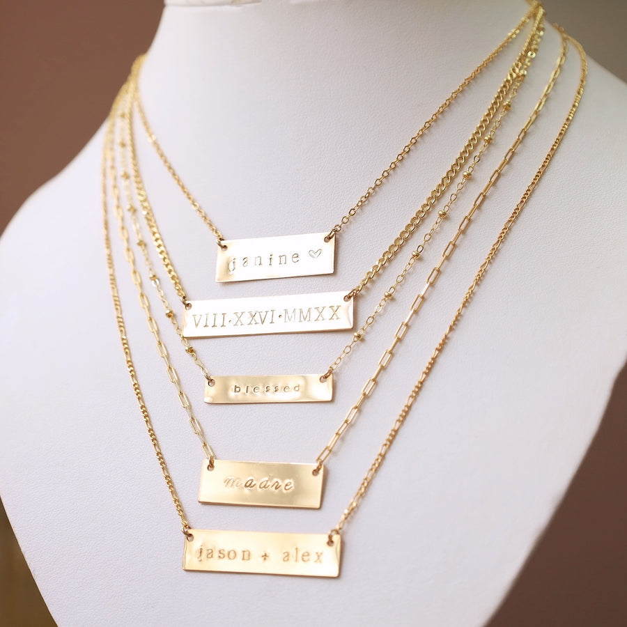 Make It Personal Plate Necklace