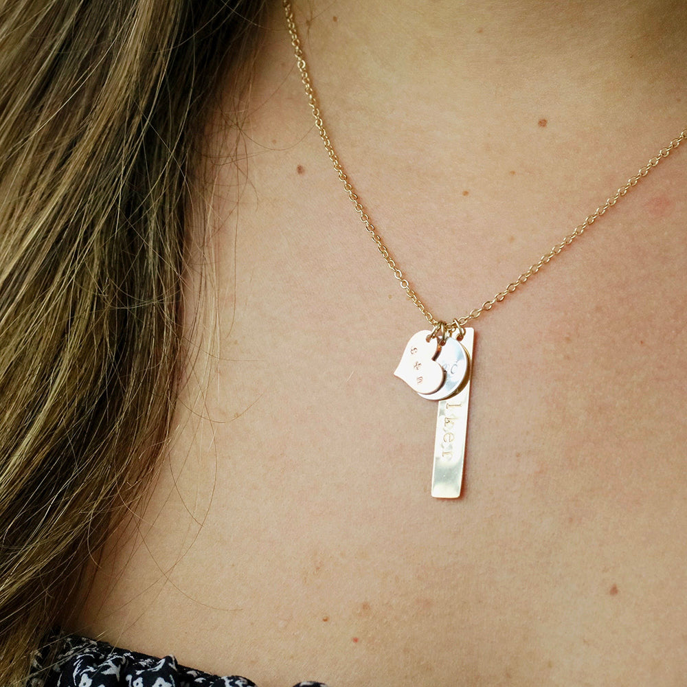 mixed metals necklace