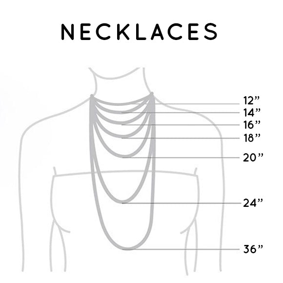 taudrey necklaces size chart