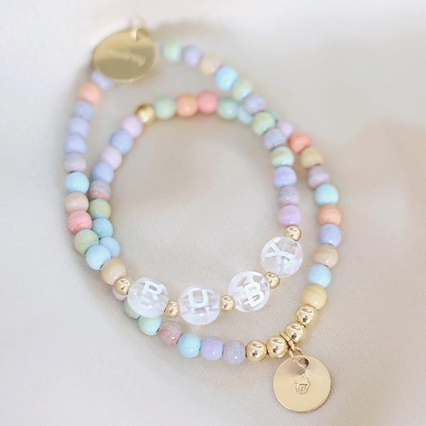 pastel party bracelet set