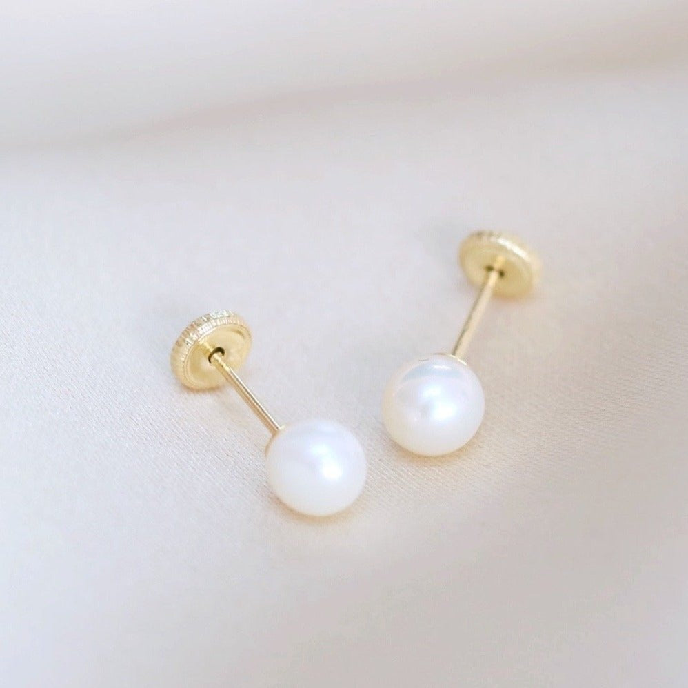 pearl princess earrings