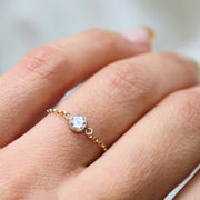 Rolo rhinestone ring