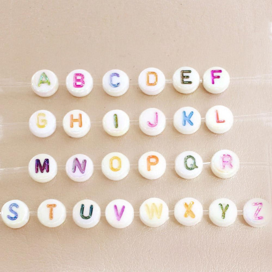 taudrey kids colorful letter block beads