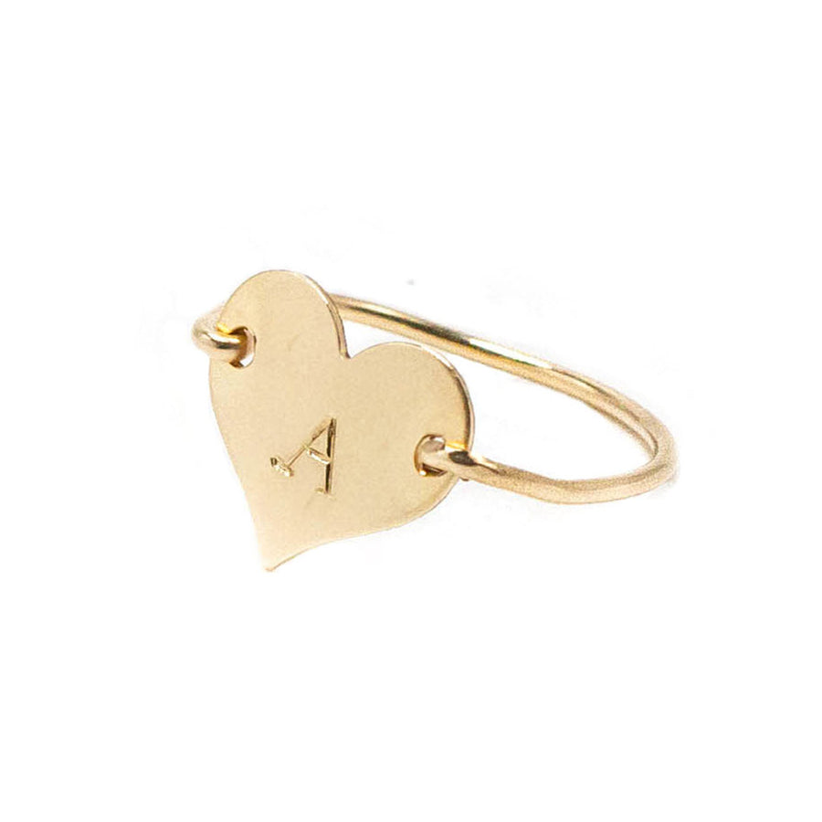 taudrey cross your heart ring gold heart handcrafted personalized ring
