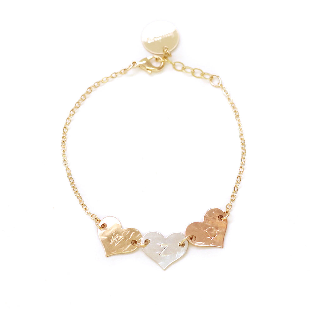 taudrey destiny thompson collab bracelet personalized heart charm bracelet