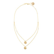 taudrey Double Booked choker necklace Gold Chain Layered 