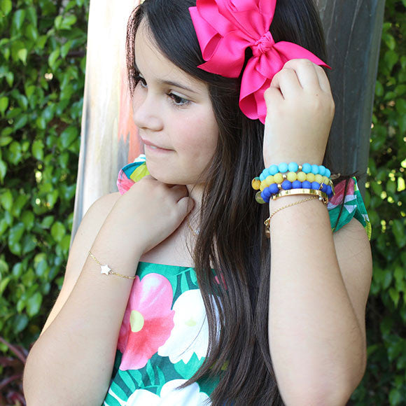 taudrey kids girls twinkle bracelet pearl star
