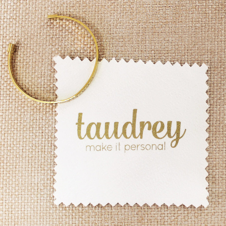 taudrey Branded Jewelry Polishing Cloth with Anti-Tarnishing Offering