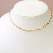 taudrey link together wide link adjustable choker necklace