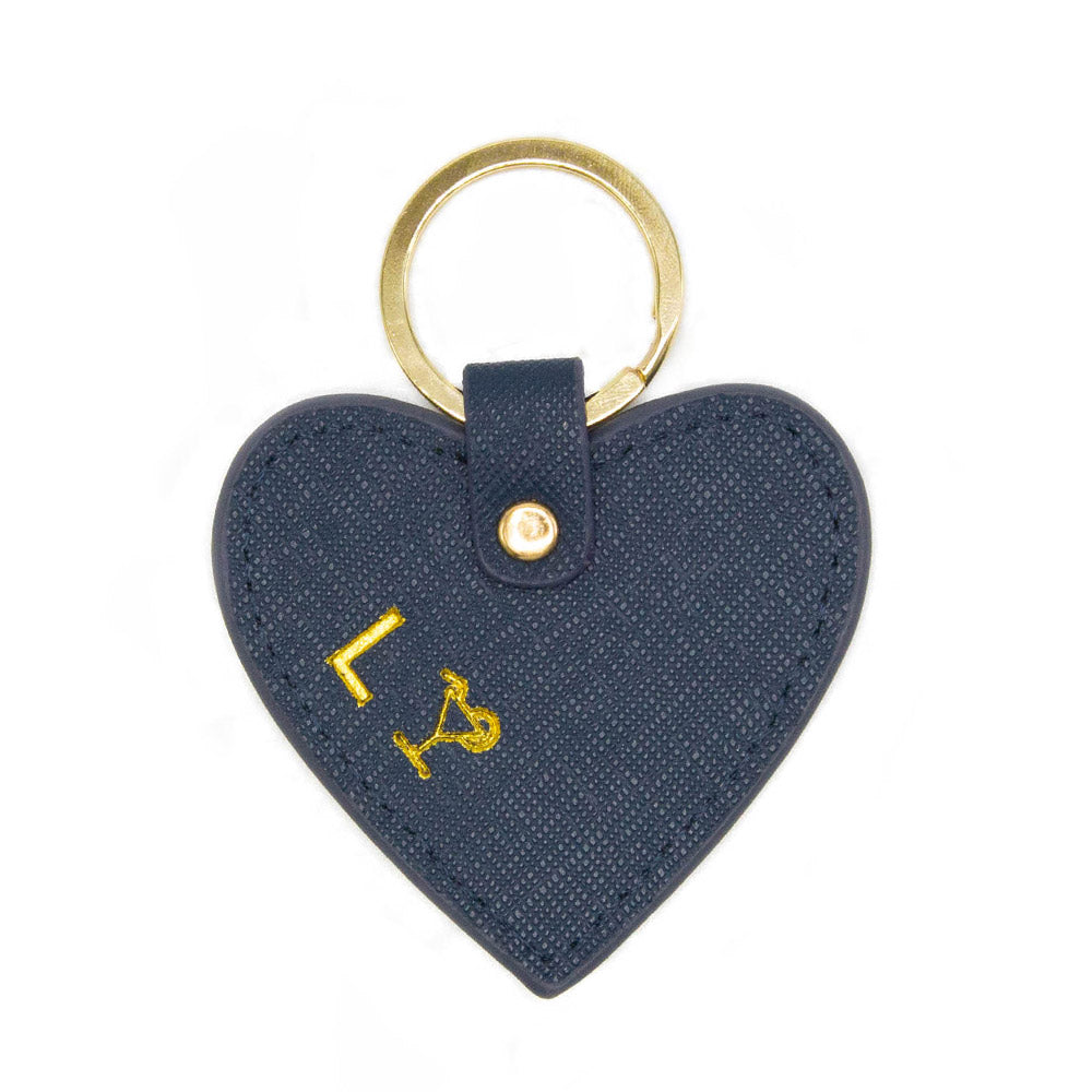 taudrey love lock key chain black leather personalized
