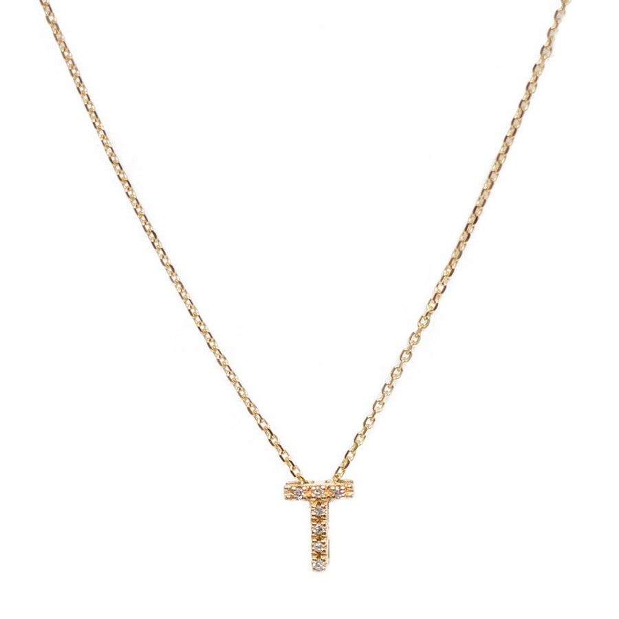 taudrey luxe worth it necklace 14k yellow gold pave diamonds personalized charm letter initial