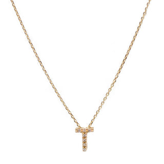 taudrey luxe worth it necklace 14k yellow gold pave diamonds personalized charm letter initial