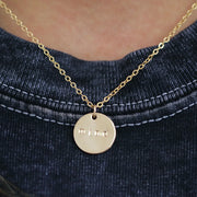 taudrey mindset gold charm inspirational charm necklace