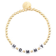 taudrey beaded letter block bracelet mommy gold rose gold silver mom bracelet