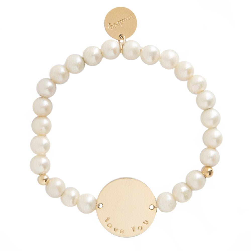 taudrey pearls can beaded pearl bracelet personalized gold charm
