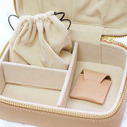 taudrey pretties inside jewelry case travel organizer blush saffiano leather personalized