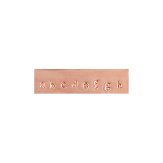 taudrey lowercase font stamp options