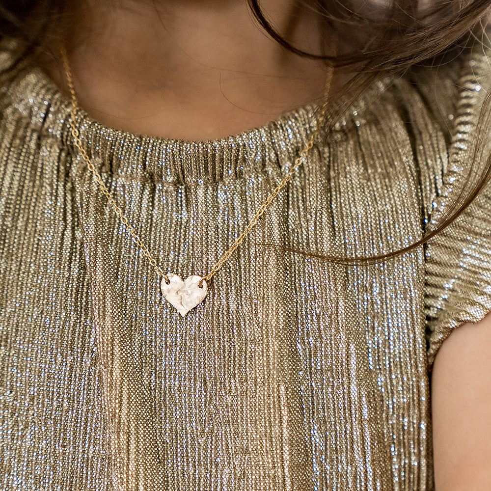 taudrey kids little tatum necklace personalized heart piece destiny thompson