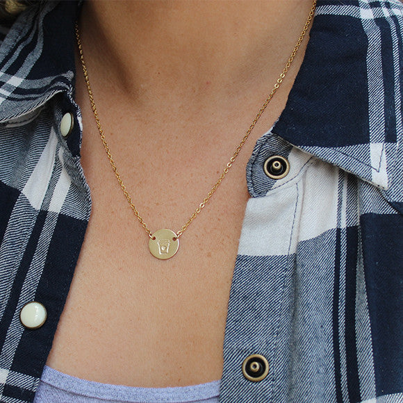 taudrey teachers pet gold necklace teacher appreciation gift styled