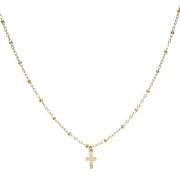 tenley molzahn leopold the bachelor taudrey jewelry collaboration shine collection have a little faith dainty beaded charm small cross charm