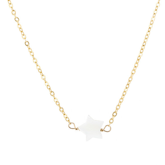 taudrey kids girls twinkle necklace pearl star