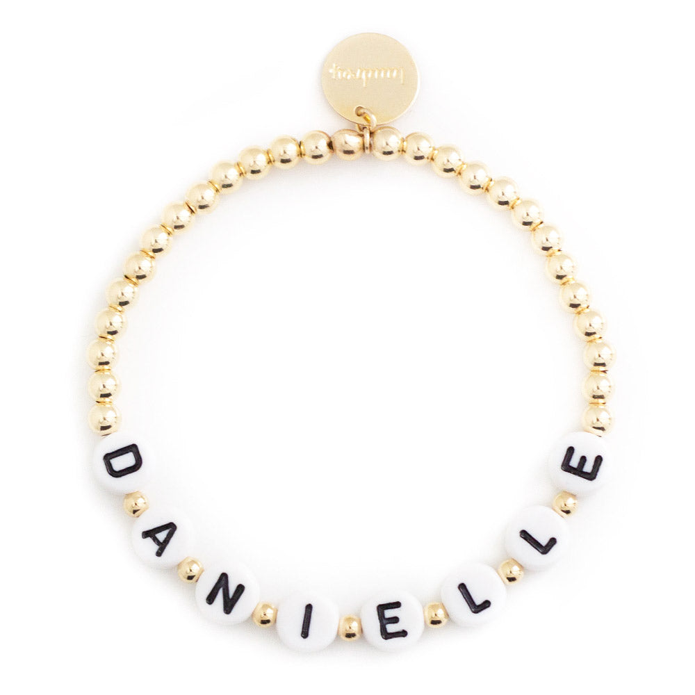taudrey writers block bracelet letter block personalized gold bracelet