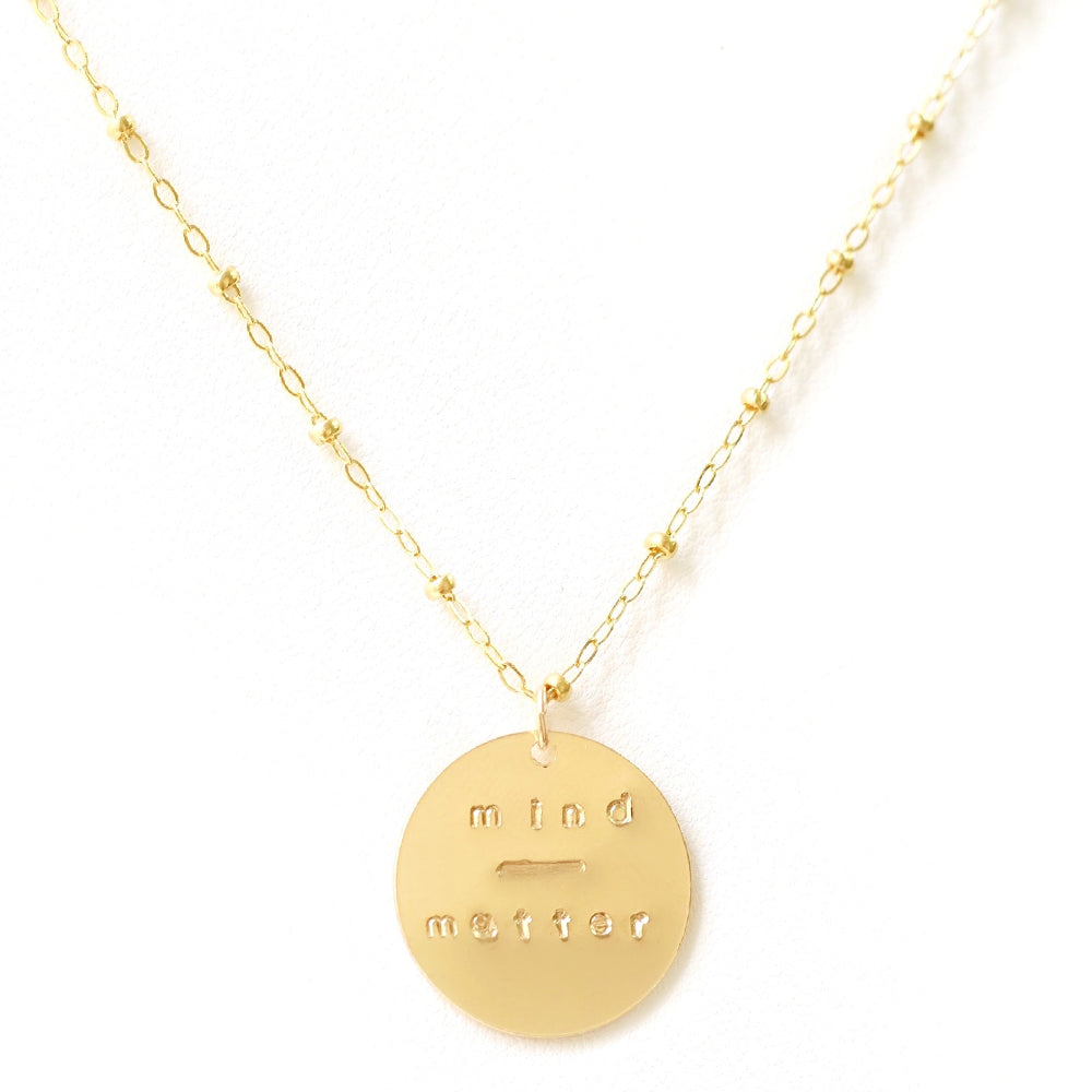 taudrey you can do it necklace mantra necklace mind over matter