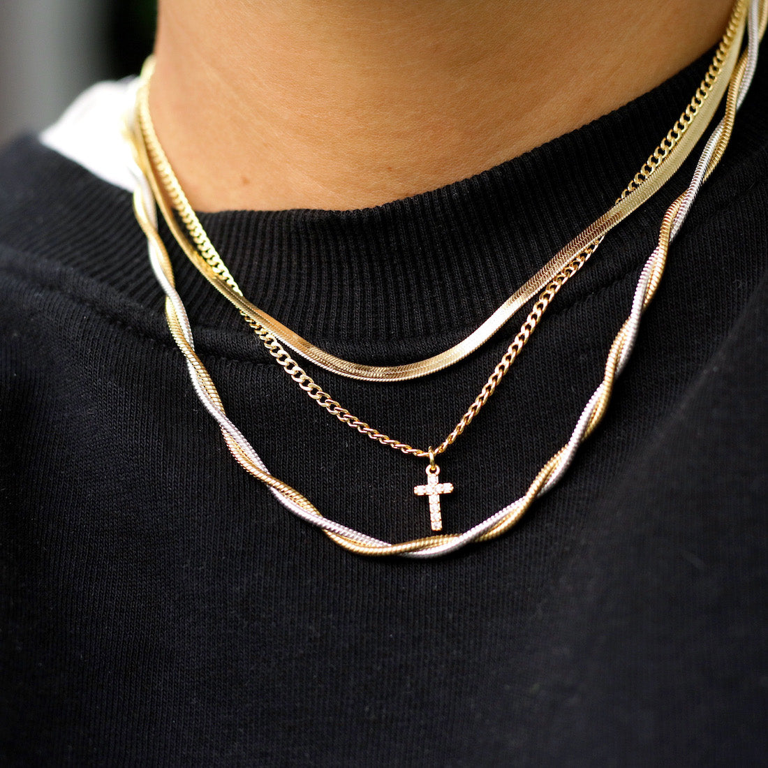 Break the Ice Cross Necklace (Mommy and Me Available) – taudrey