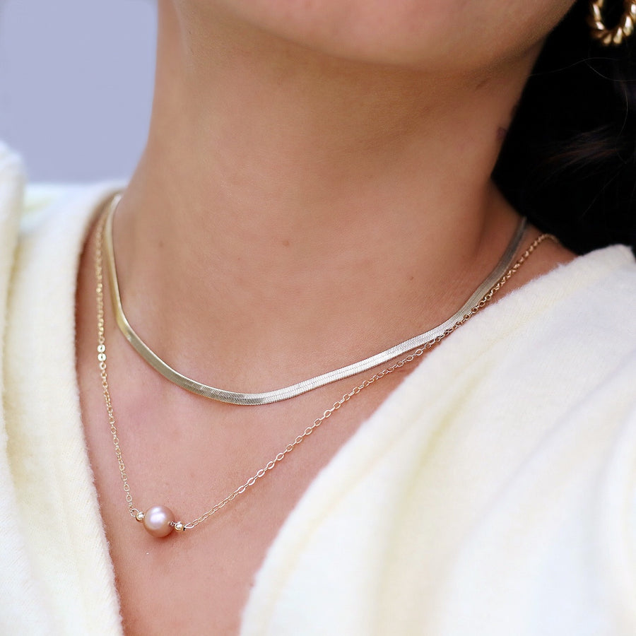 Pearl of Wisdom Necklace (Blush)